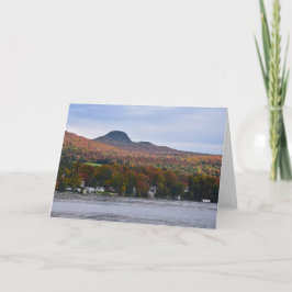 Cartão Lago Willoughby, Vermont, no outono