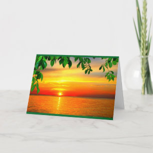 Cartão Lago Winnebago Sunset Pensando Em Você