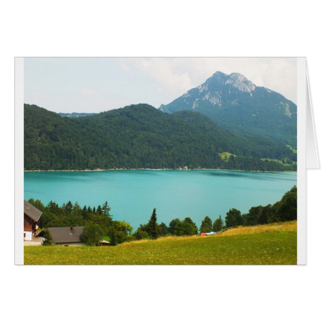 Cartão Lago Wolfgangsee (Frente Horizontal)