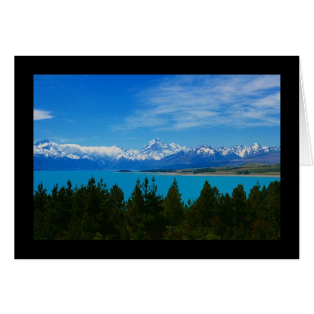 Cartão lago zealand (Frente Horizontal)