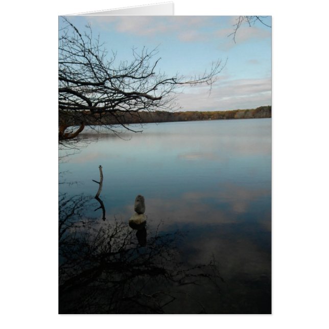 Cartão Lagoa da reflexão (Frente)