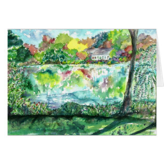 Cartão Lagoa de sal - Falmouth, MÃES. aumentado