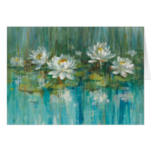 Cartão Lagoa do lírio de água