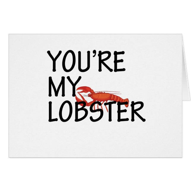 Cartão lagosta (Frente Horizontal)