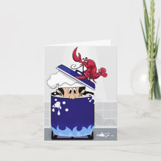 Cartão Lagosta Engraçada