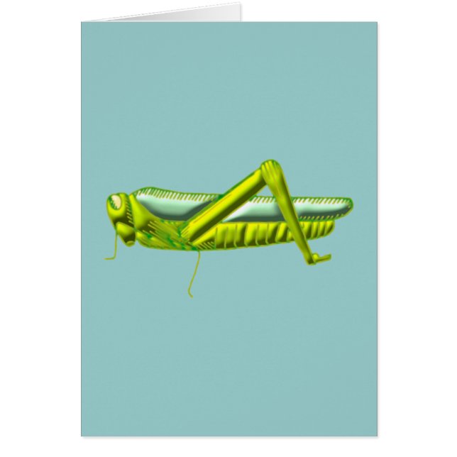 Cartão Lagosta grasshopper (Frente)