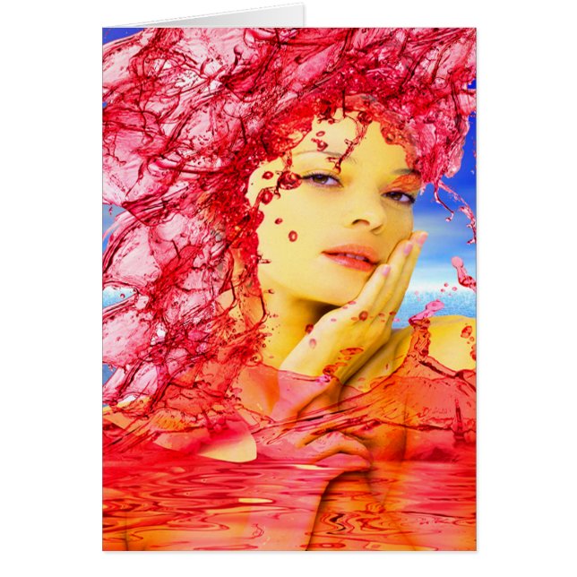 Cartão Lágrimas de sangue (Frente)