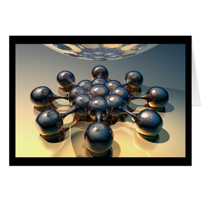 Cartão Lágrimas esféricas (Frente Horizontal)