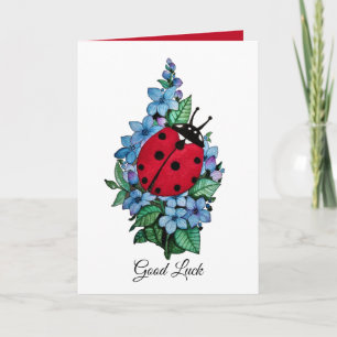 Cartão Lagybird Cute De Cana-De-Vinho Com Flores Selvagen