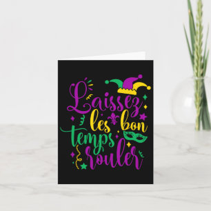 Cartão Laissez Les Bon Temps Rouler Mardi Gras 2024 New O