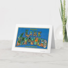 Cartão Lake Arrowhead, California - Large Letter Scenes