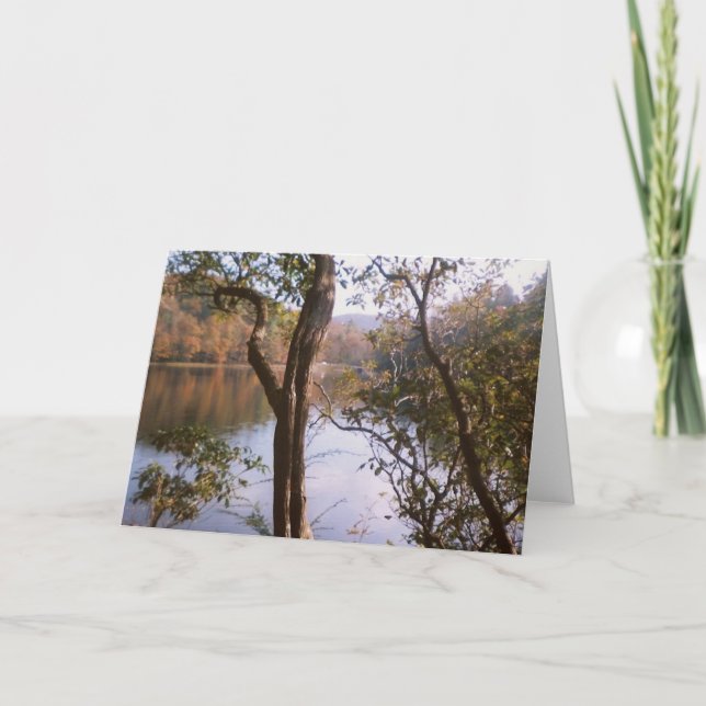 Cartão Lake in Mountains (Frente)