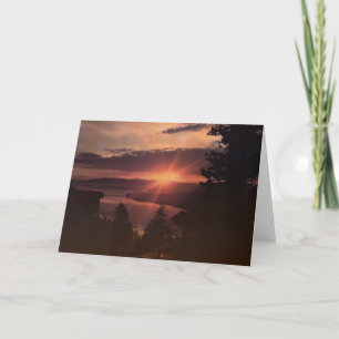 Cartão Lake Tahoe Sunrise Greeting Card