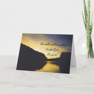 Cartão lake with scripture