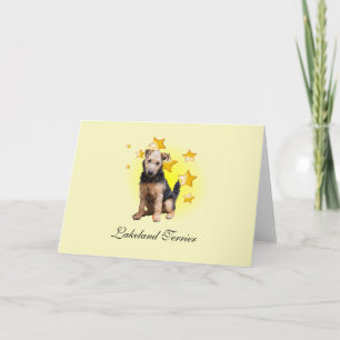 Cartão Lakeland Terrier Hunting Dog é uma estrela