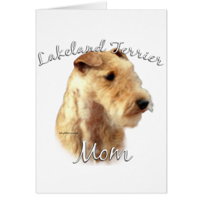 Cartão Lakeland Terrier Mãe 2 (Frente)