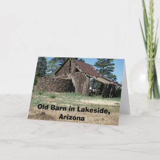 Cartão LakesideBarn, Old Barn in Lakeside, Arizona