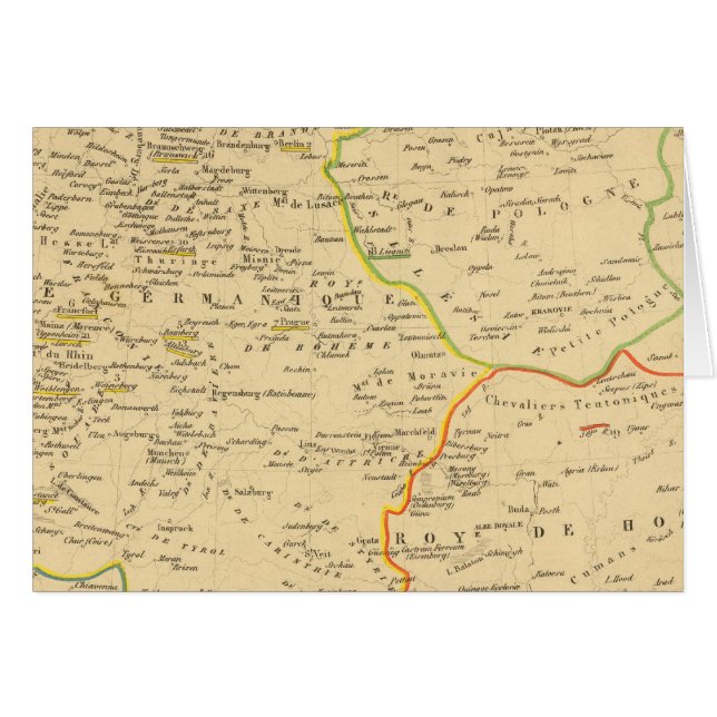 Cartão L'Allemagne 1137 a 1273 (Frente Horizontal)