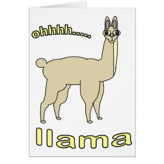 Cartão Lama de Ohh