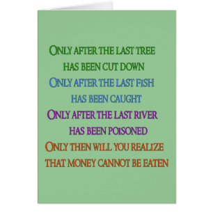 Cartão Lamentação do planeta