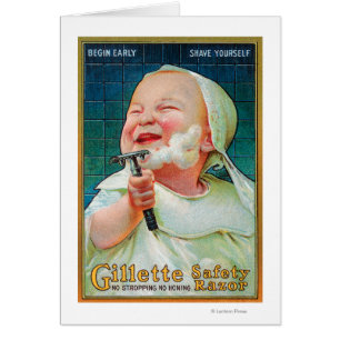 Cartão Lâmina de segurança de Gillette - comece o Shave