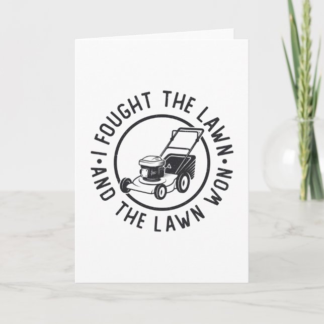 Cartão Lâmina, Eu Lutei Contra O Lâmpago E O Leão Ganhou (Frente)