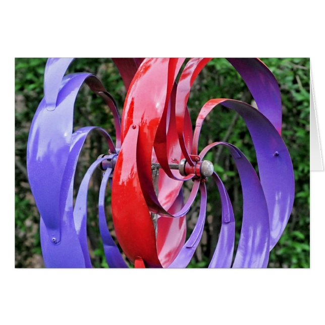 Cartão Lâminas de turbina coloridas (Frente horizontal)