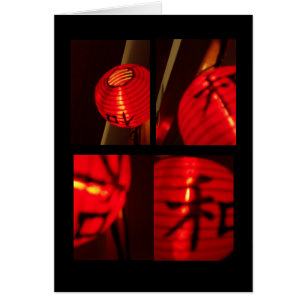 Cartão Lâmpada chinesa