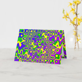 Cartão [Lâmpada de Lava] Roteiros e pontos de Op-Art Toda