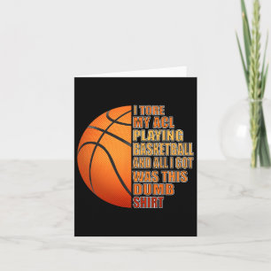 Cartão Lâmpada de Lesão do Joelho de Basquete