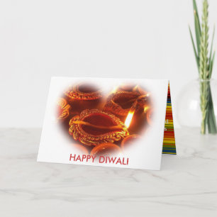 Cartão Lâmpada FELIZ de DIWALI