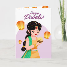 Lâmpada Flutuante Personalizada de Diwali de Menin
