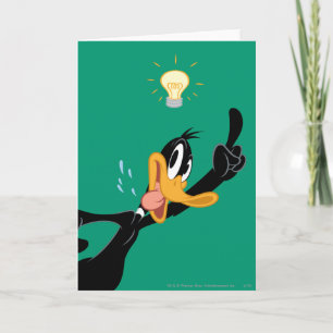 Cartão Lâmpada sobre a cabeça do DAFFY DUCK™
