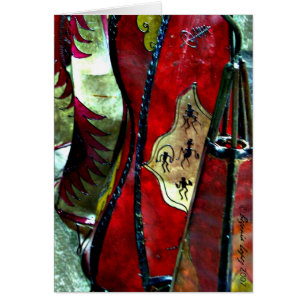 Cartão Lâmpadas de couro marroquinas