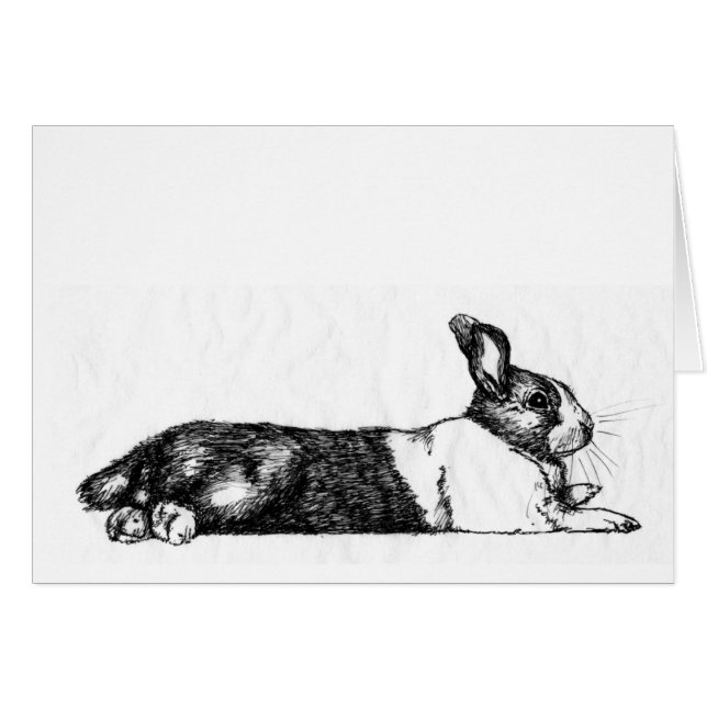 Cartão Lança o Bunneh Unamused (Frente Horizontal)