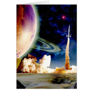 Cartão Lançamento de Rocket