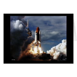 Cartão Lançamento do Shuttle de Espaço STS-80