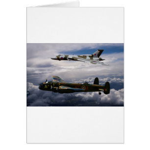 Cartão Lancaster e Vulcan XH558