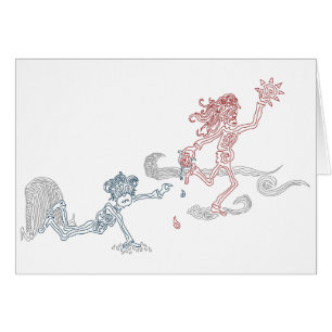 Cartão lanche de macaco