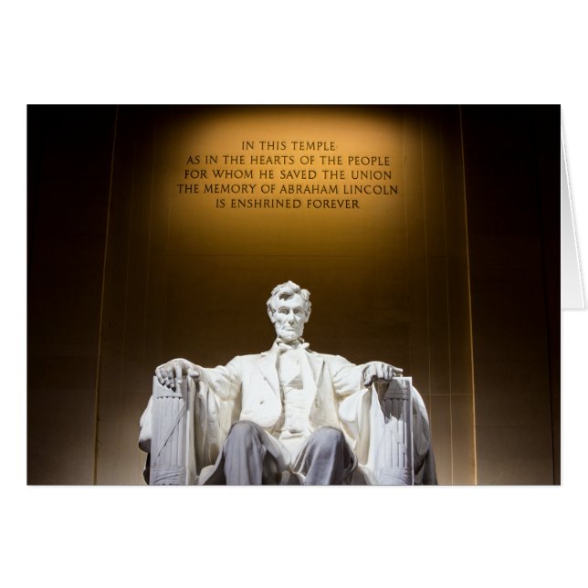 Cartão Land de Lincoln (Frente Horizontal)