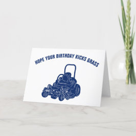 Cartão Landscapers Funny Lawn Mower Birthday