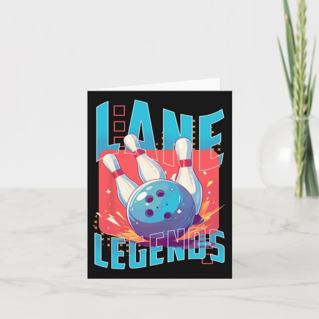 Cartão Lane Legends Boliche (Frente)