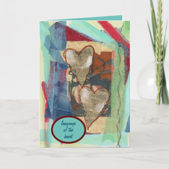 Cartão "Language of the Heart" (Frente)
