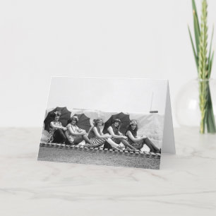 Cartão Lansburg Bathing Girls: 1922