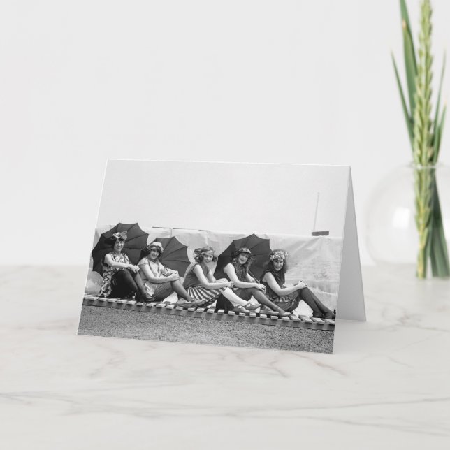 Cartão Lansburg Bathing Girls: 1922 (Frente)