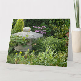 Cartão Lanterna em um jardim inglês