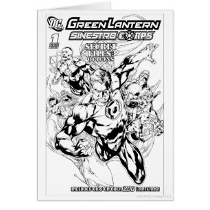 Cartão Lanterna Verde - Cobrir Arquivos Secretos e Origen