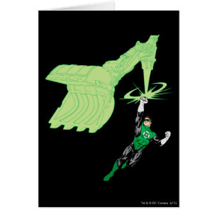 Cartão Lanterna Verde - Completamente Renderizado, com má