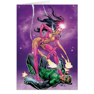 Cartão Lanterna Verde e Espírito Estrela - Cor