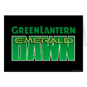 Cartão Lanterna Verde - Logotipo do Emerald Dawn